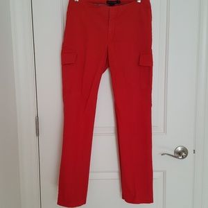 Club Monaco hot red pants sz 6